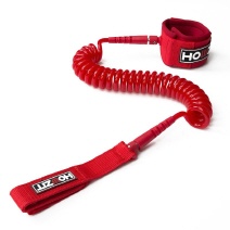 Premium Coiled SUP Leash 9' x 8 mm |RED